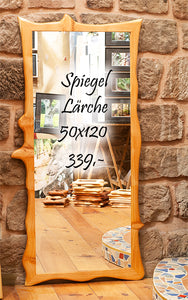 50x120 cm Holzrahmen mit Spiegel, Lärche, nur zum abholen in der Galerie,kein Versand